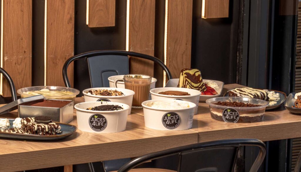 Açaí bowls and desserts served at a Juices4Life store